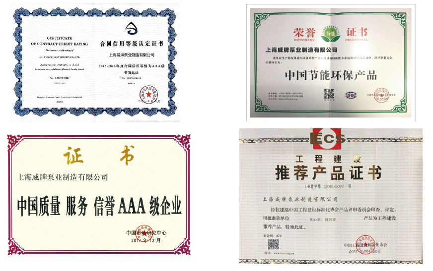 上海威牌荣誉证书4